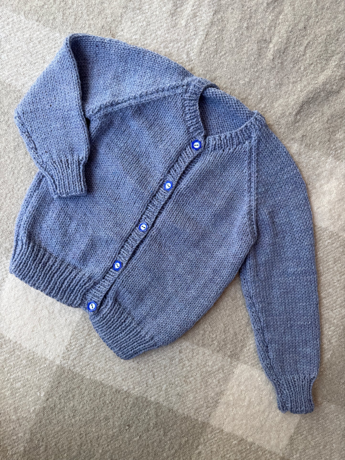 18-24m blue marle cardigan