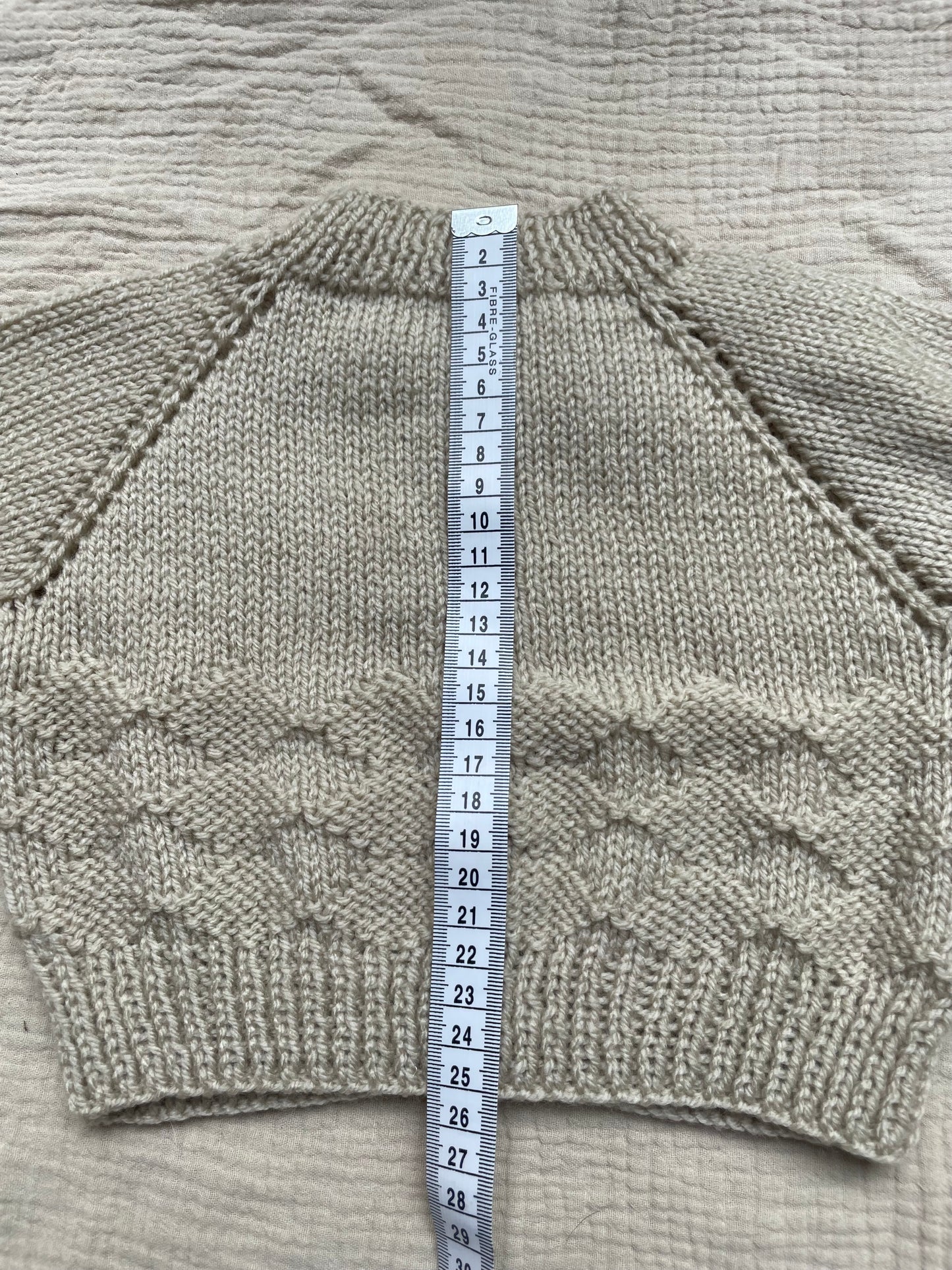 3-6m parchment cardigan