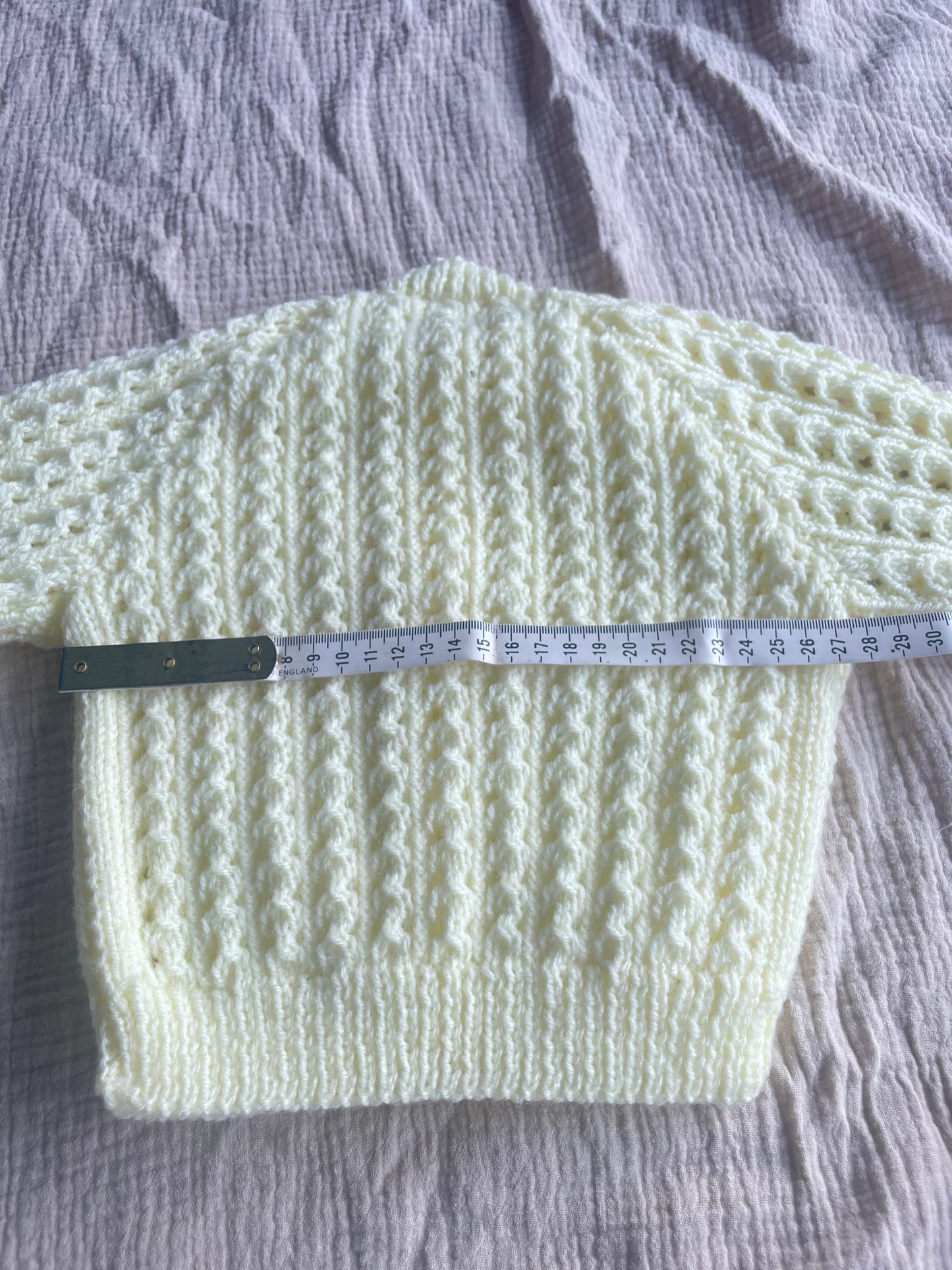 6-12months spring yellow cardigan