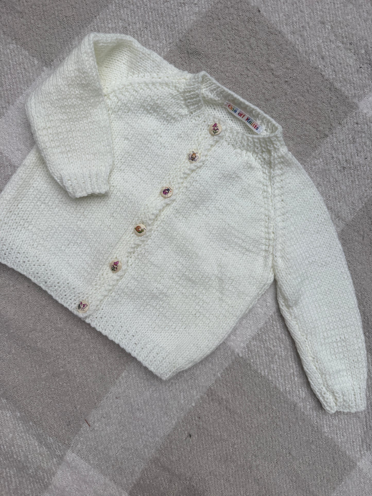 18-24m pale cream cardigan