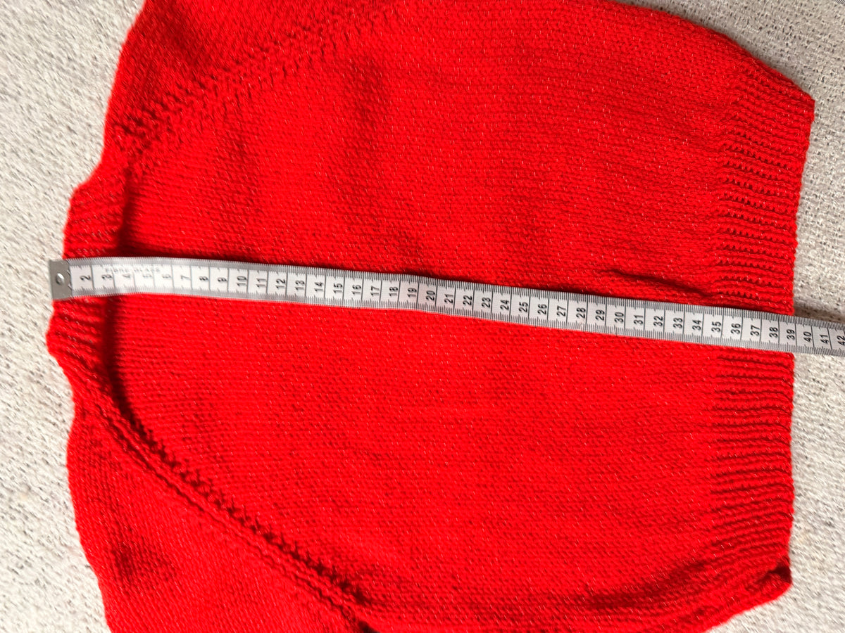 2-3 years red glitter cardigan