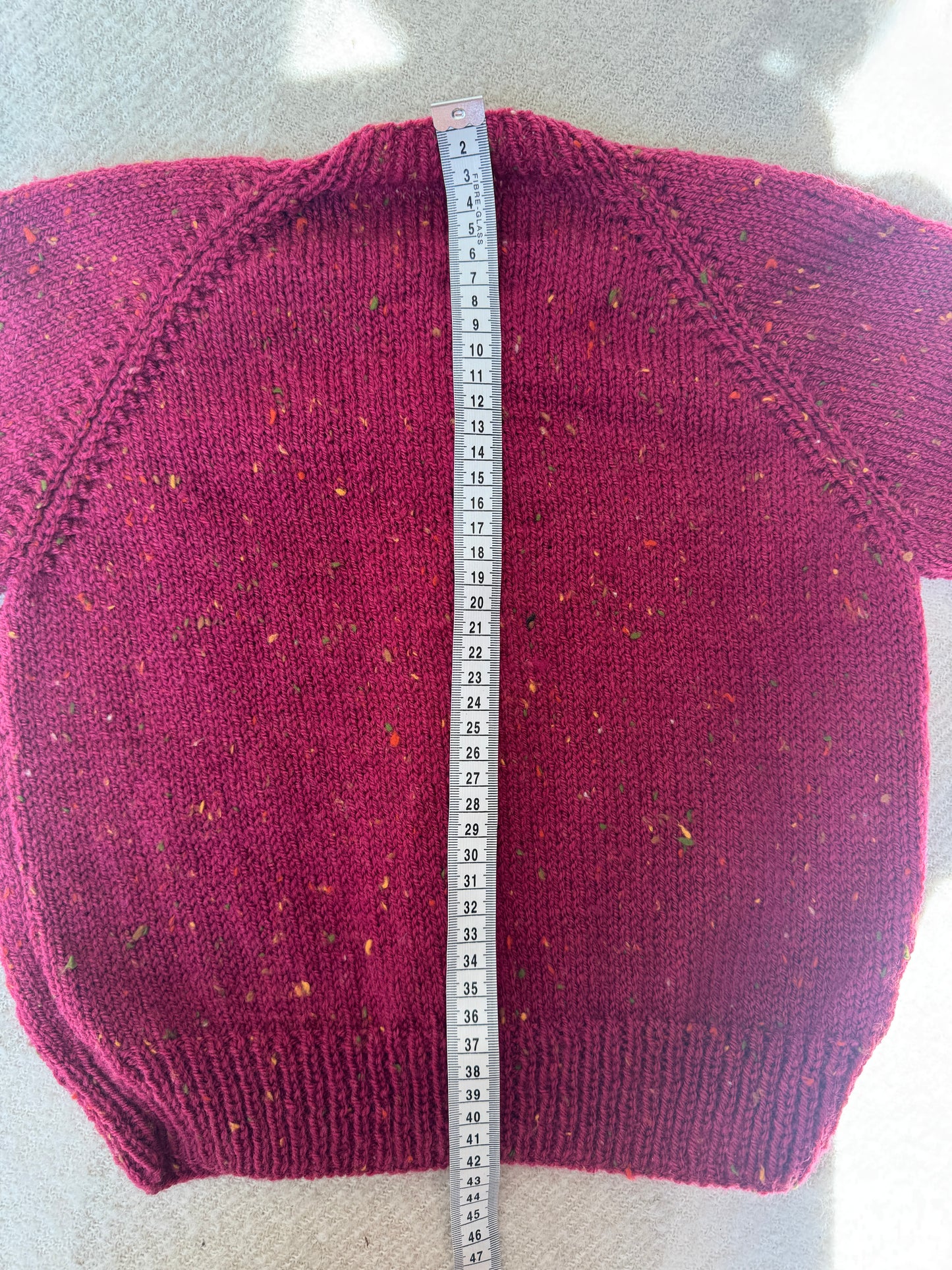 Sale - 3-4 years raspberry fleck cardigan