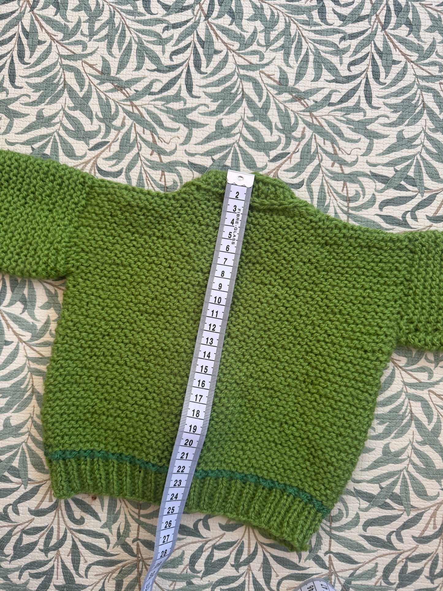 0-6m green cardigan
