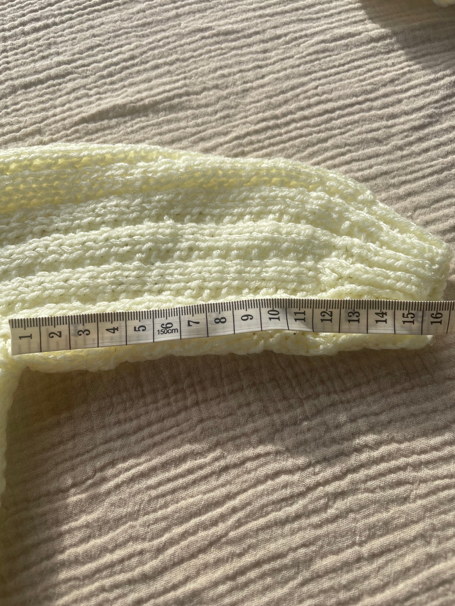 9-12m butter yellow cardigan