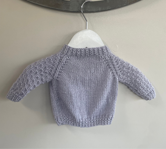 0-1 months pale lilac Cardigan