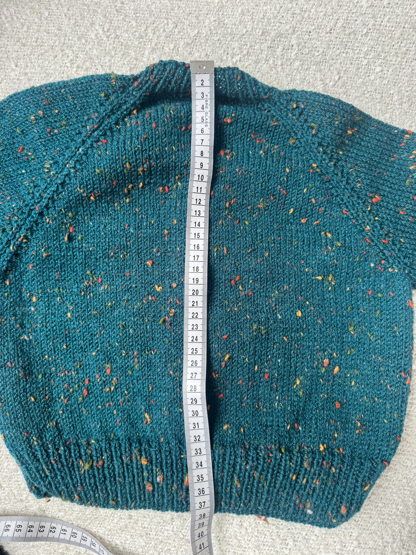 3-4 years teal fleck cardigan