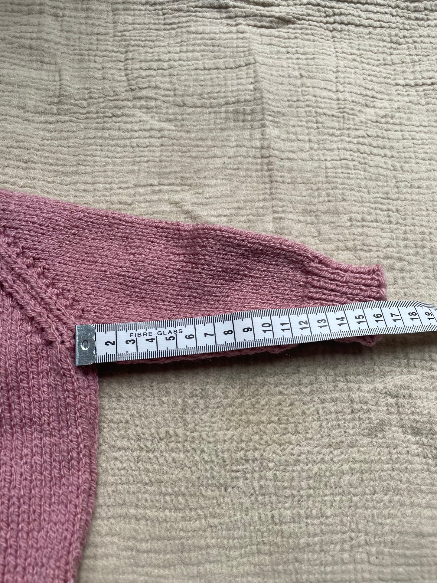 3-6m pale rose cardigan