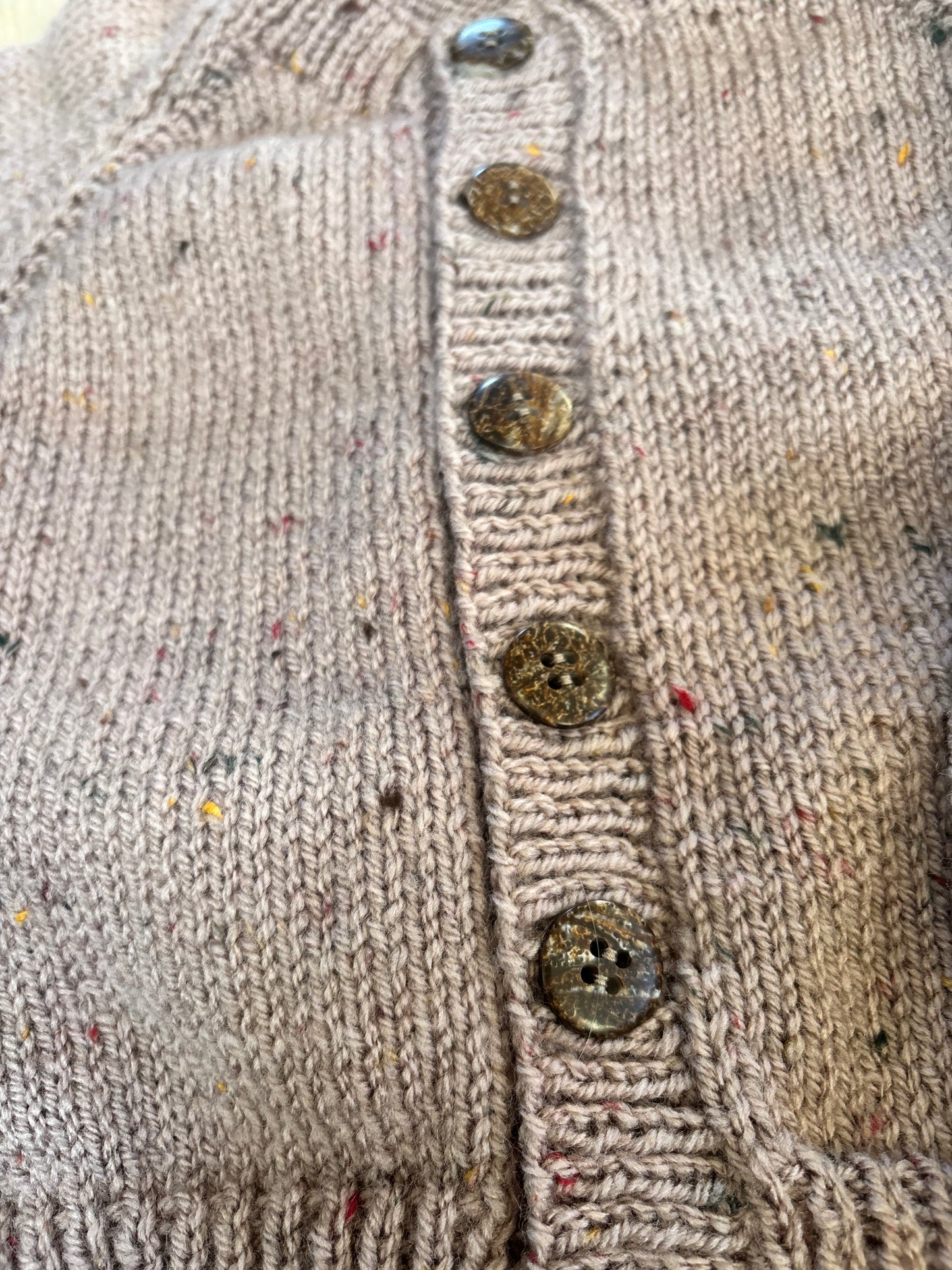 2-3 years heather cardigan with flecks