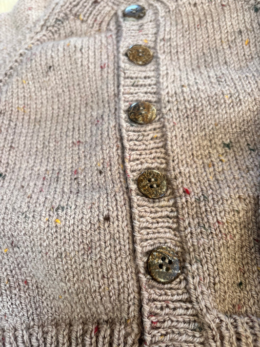 2-3 years heather cardigan with flecks