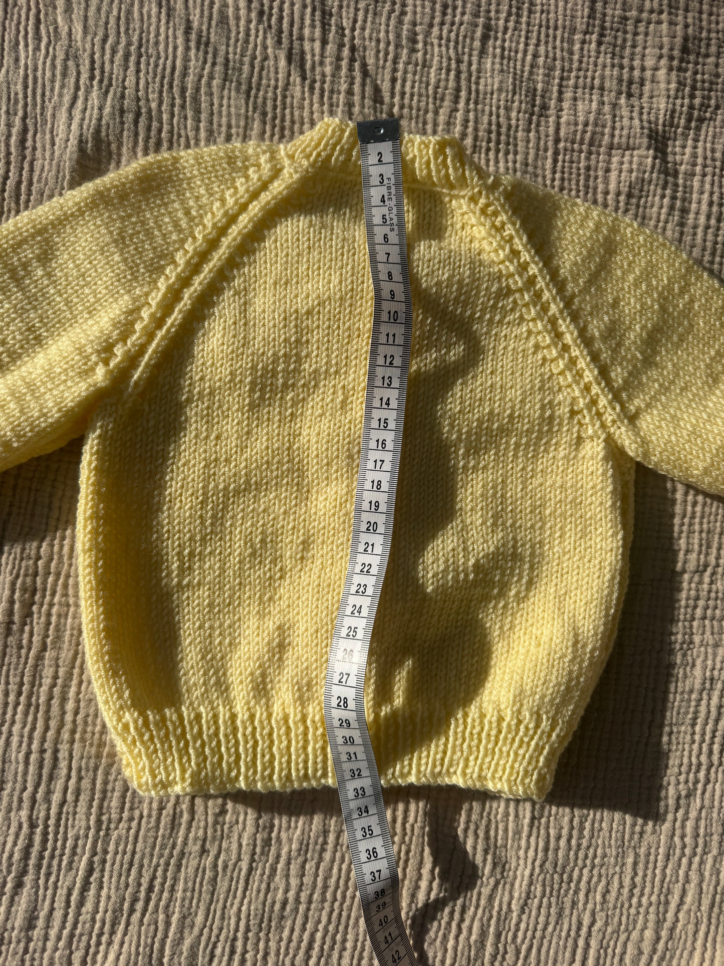 6-9m yellow cardigan