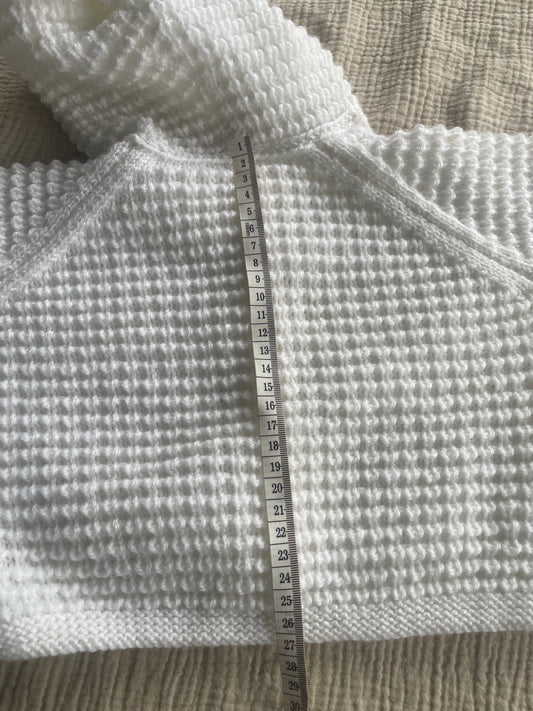 2-3years white hooded cardigan