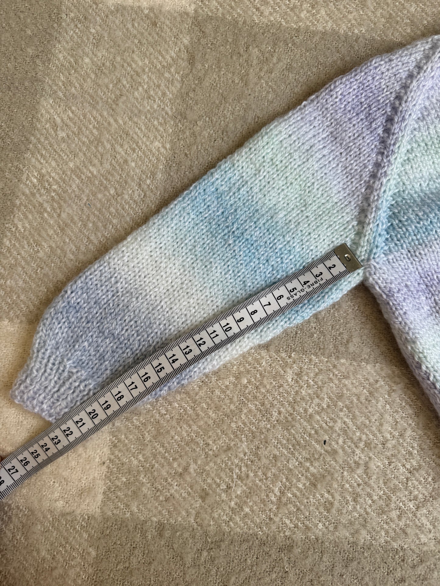 1-2 years blue rainbow cardigan