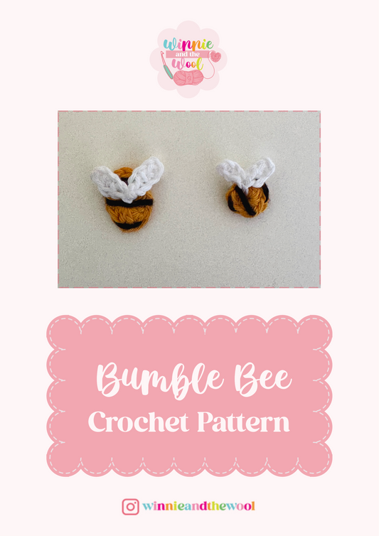 Bumble Bee Applique Crochet Pattern