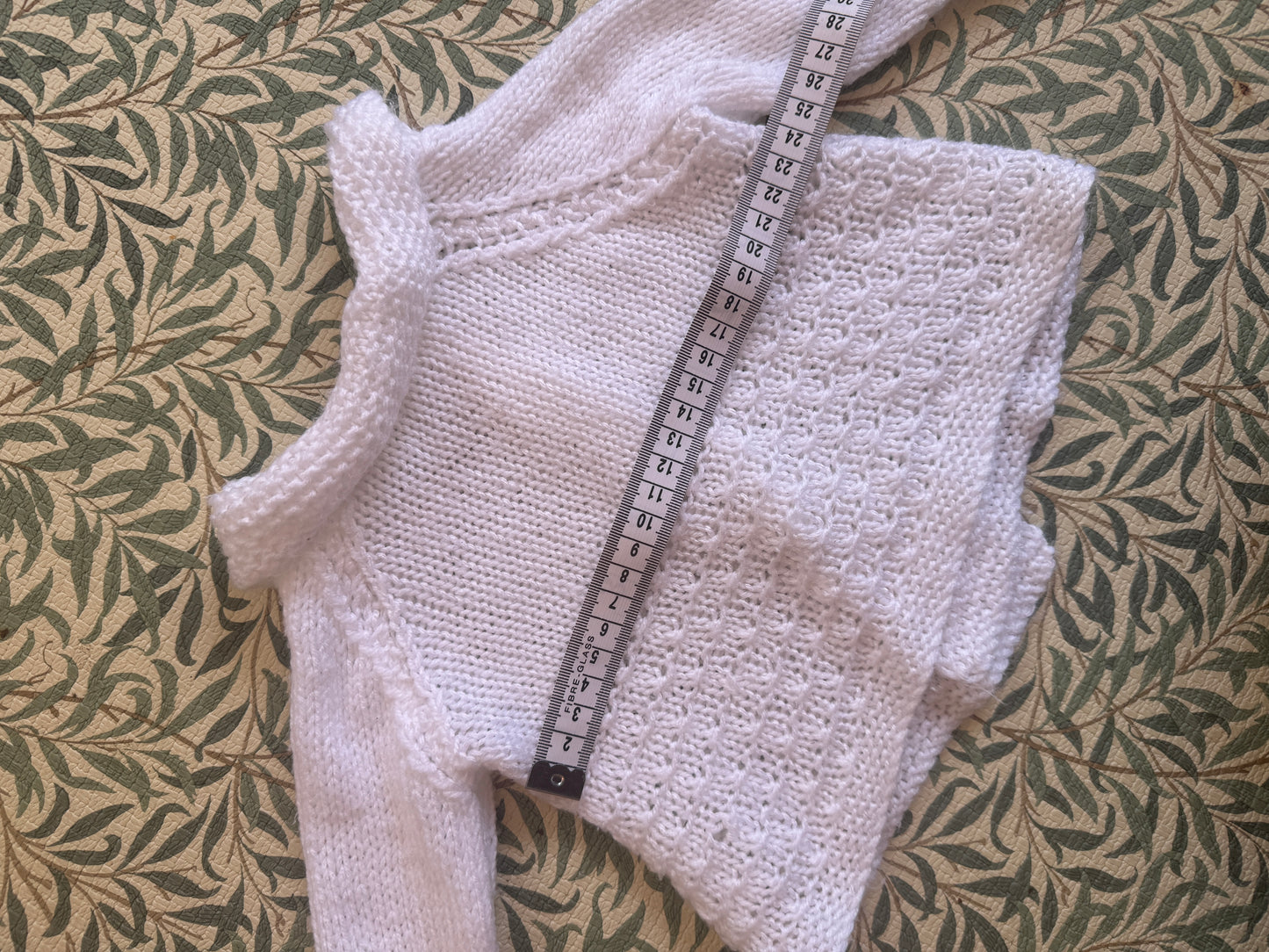 0-6m white cardigan