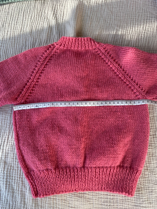 2-3 years rhubarb cardigan