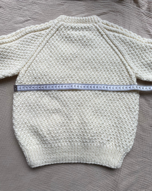 5-6 years cream Aran jumper