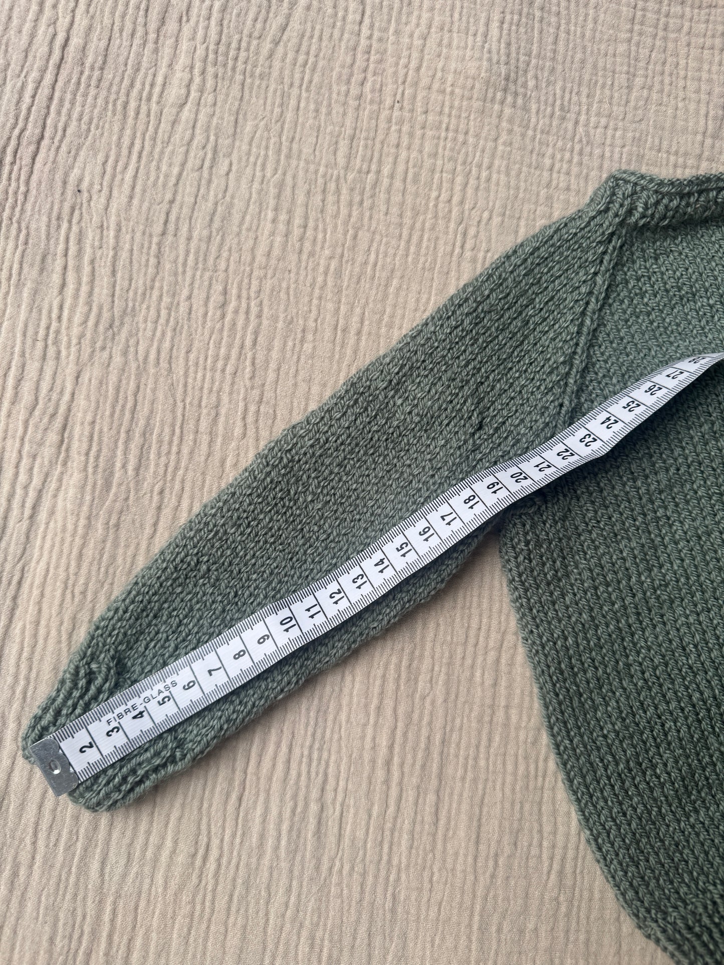 3-6m sage with liberty collar cardigan