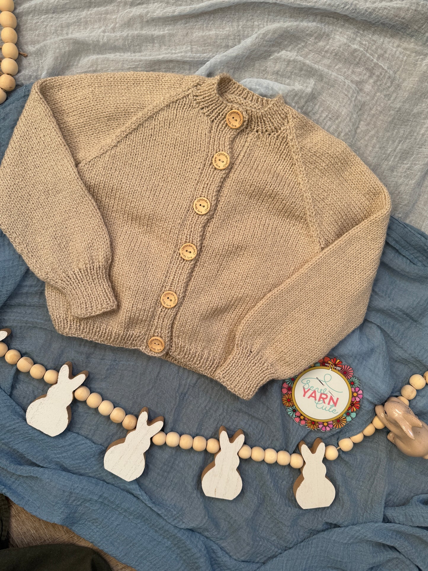 1-2 Years Peter rabbit parchment cardigan