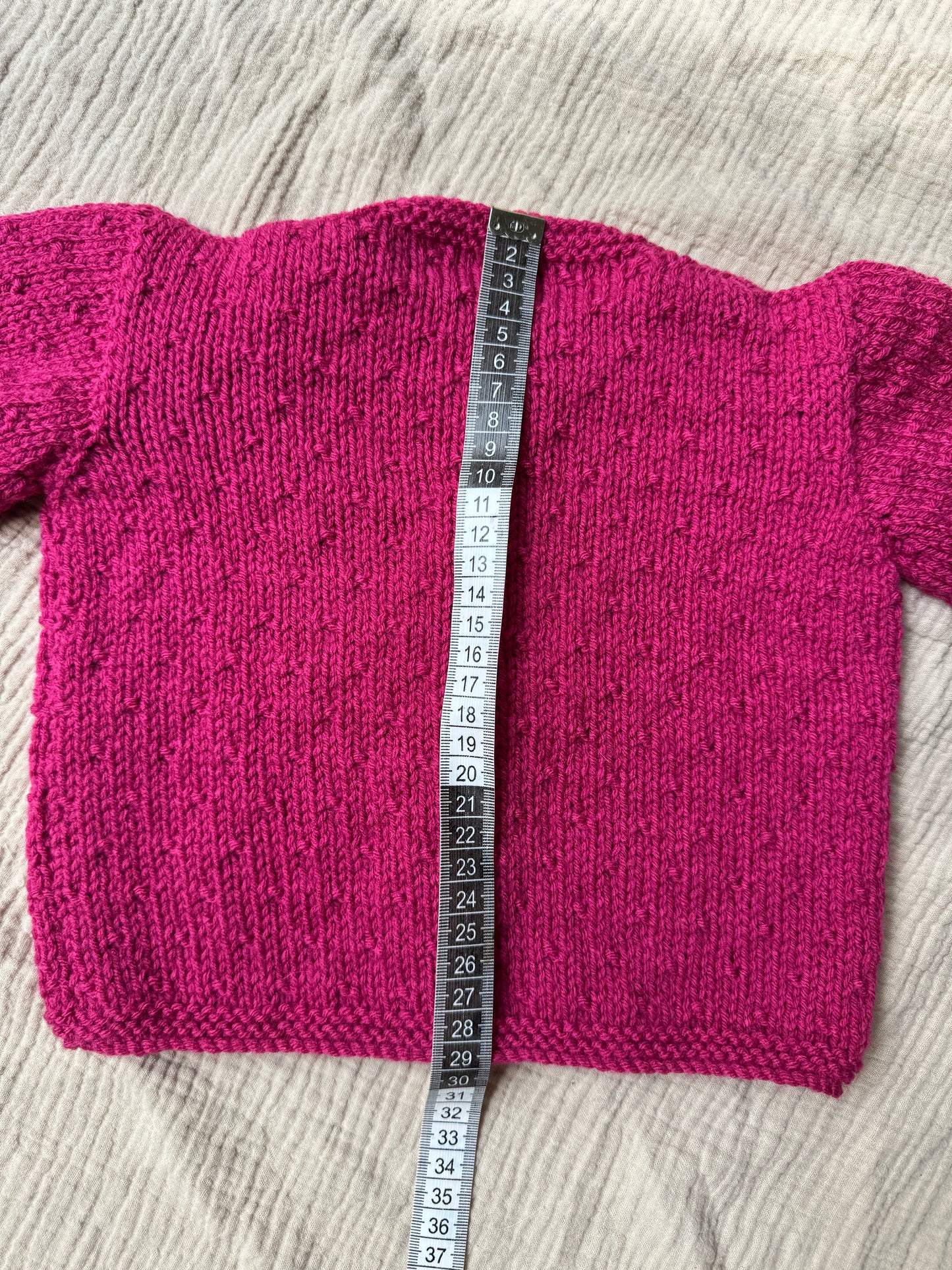 6-12m raspberry cardigan