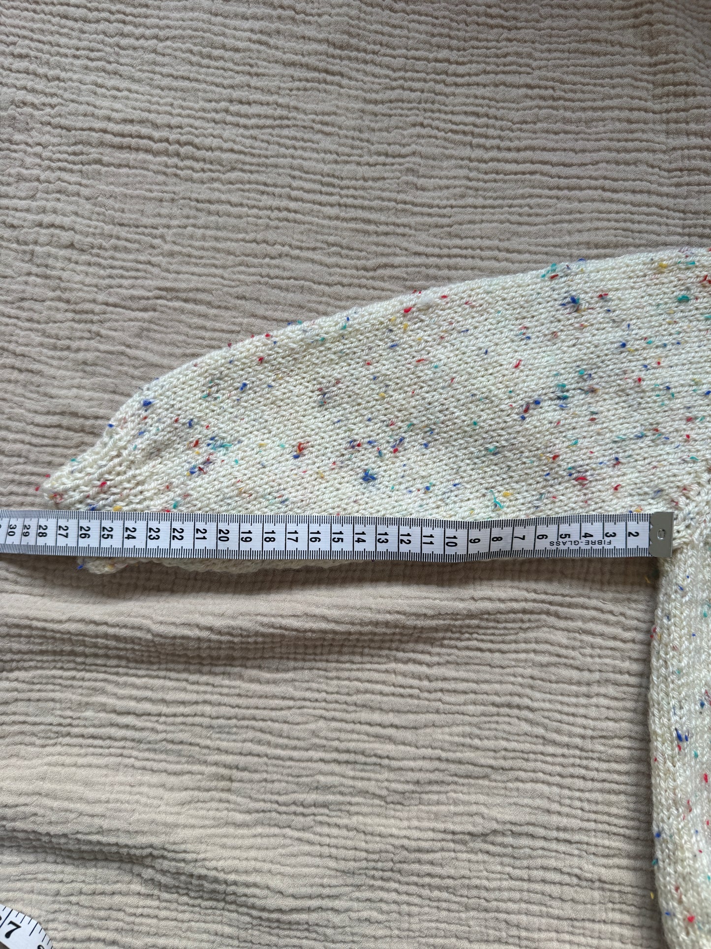 2-3 neutral with multi fleck cardigan