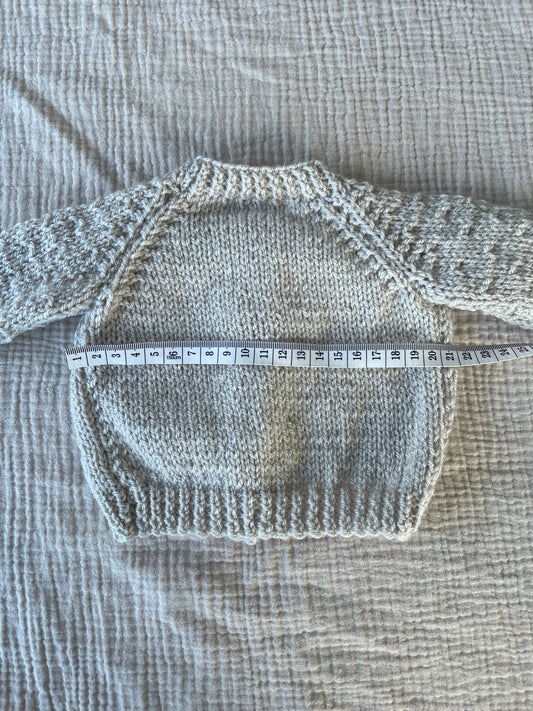 Newborn parchment cardigan