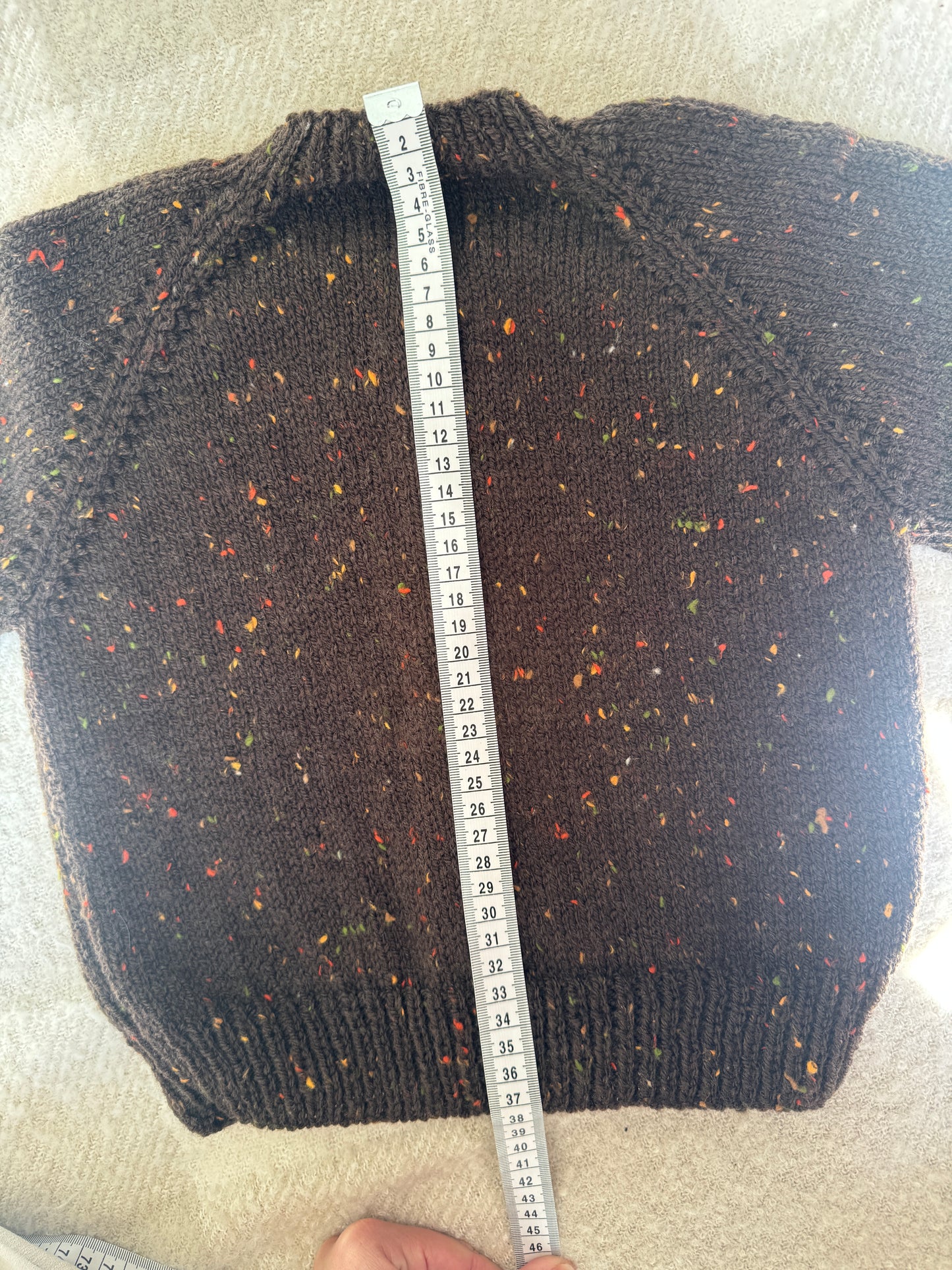 2-3 years chocolate fleck cardigan