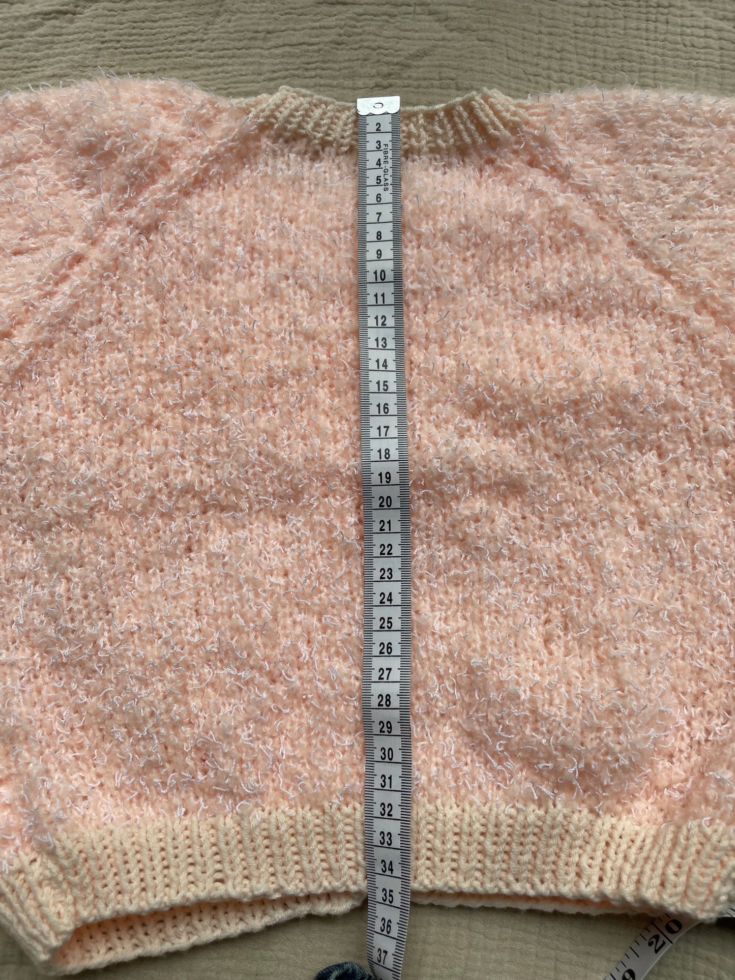 2-3 years fuzzy peach cardigan