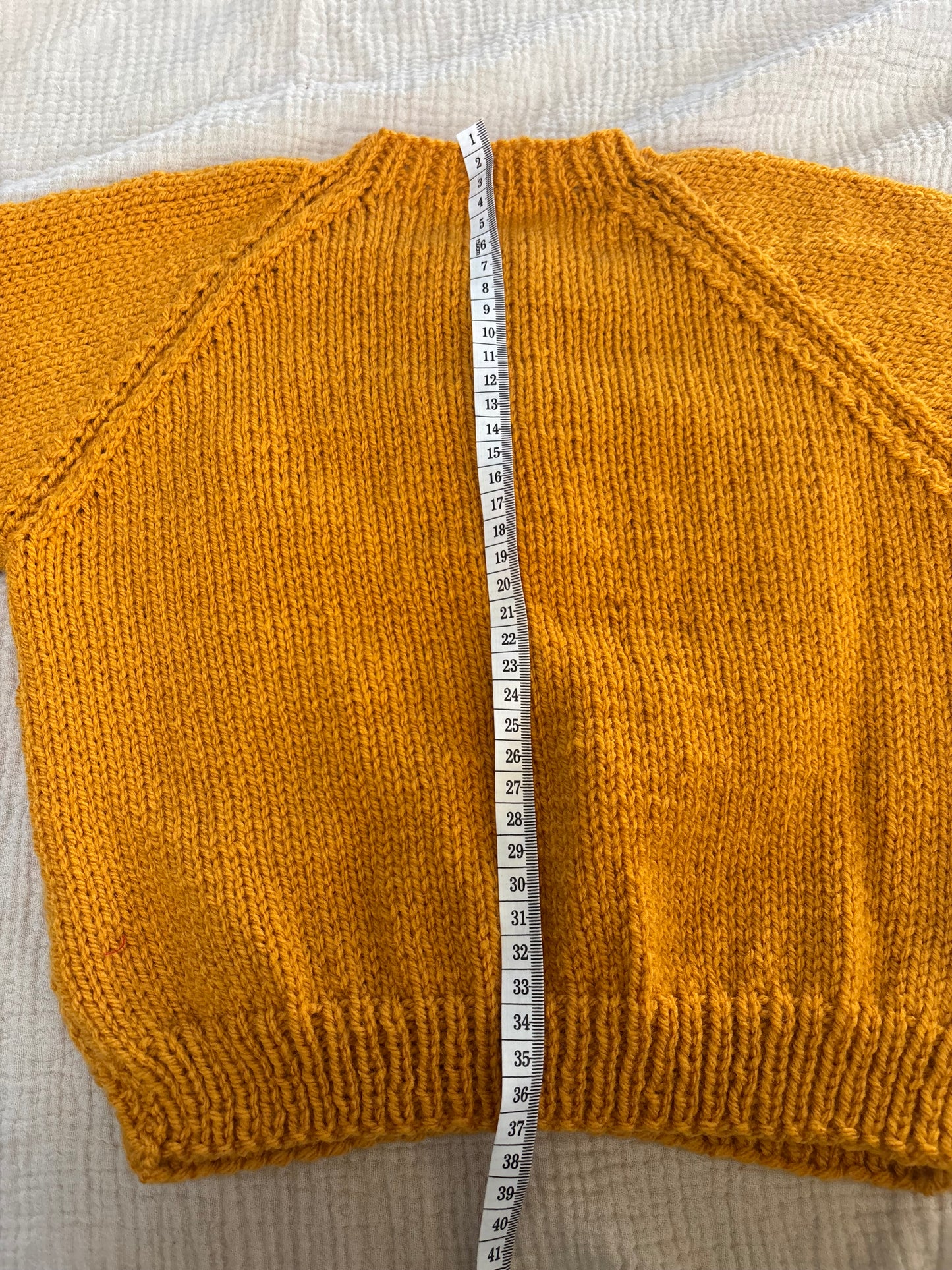 2-3 years ochre cardigan