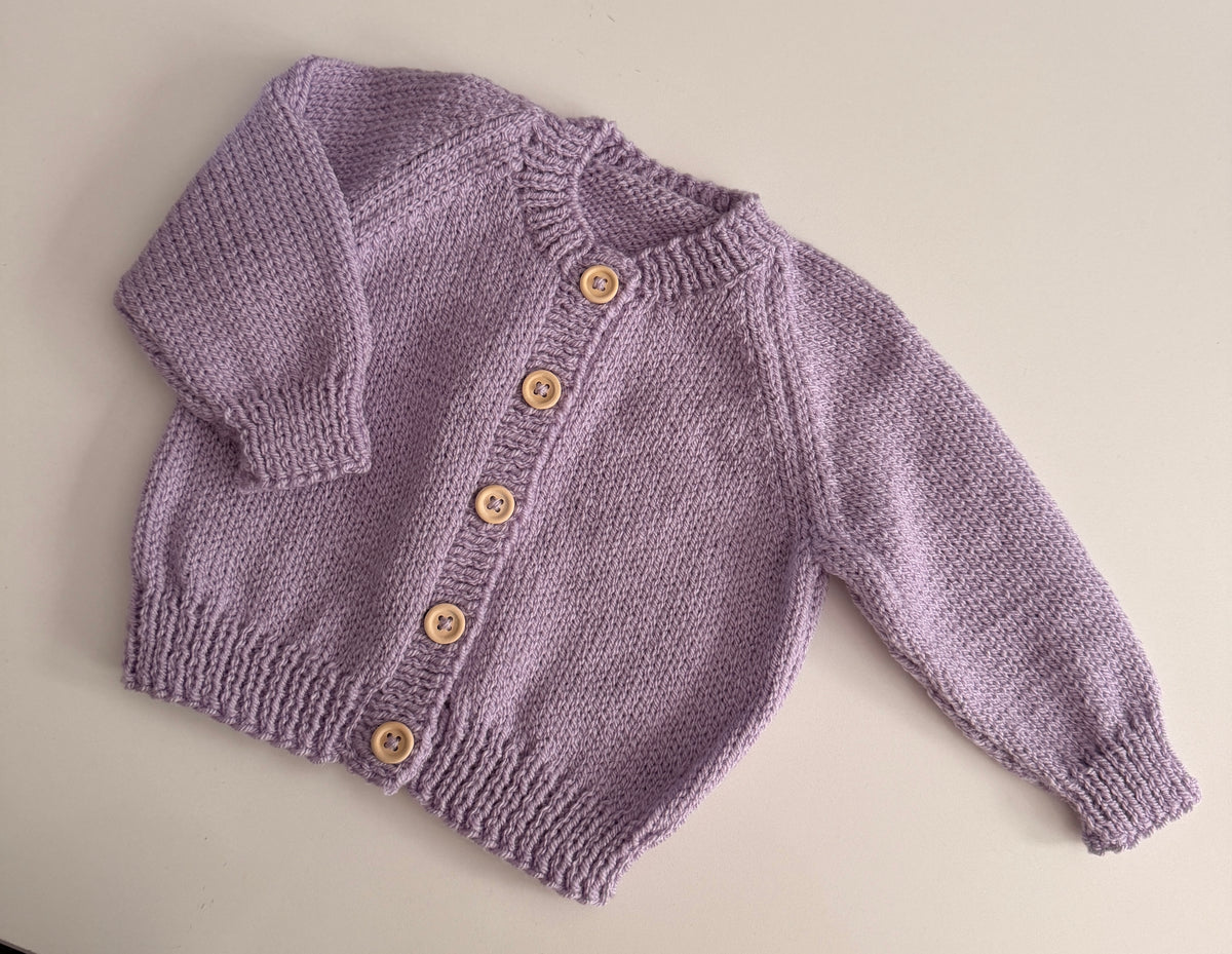 3-6m lilac cardigan