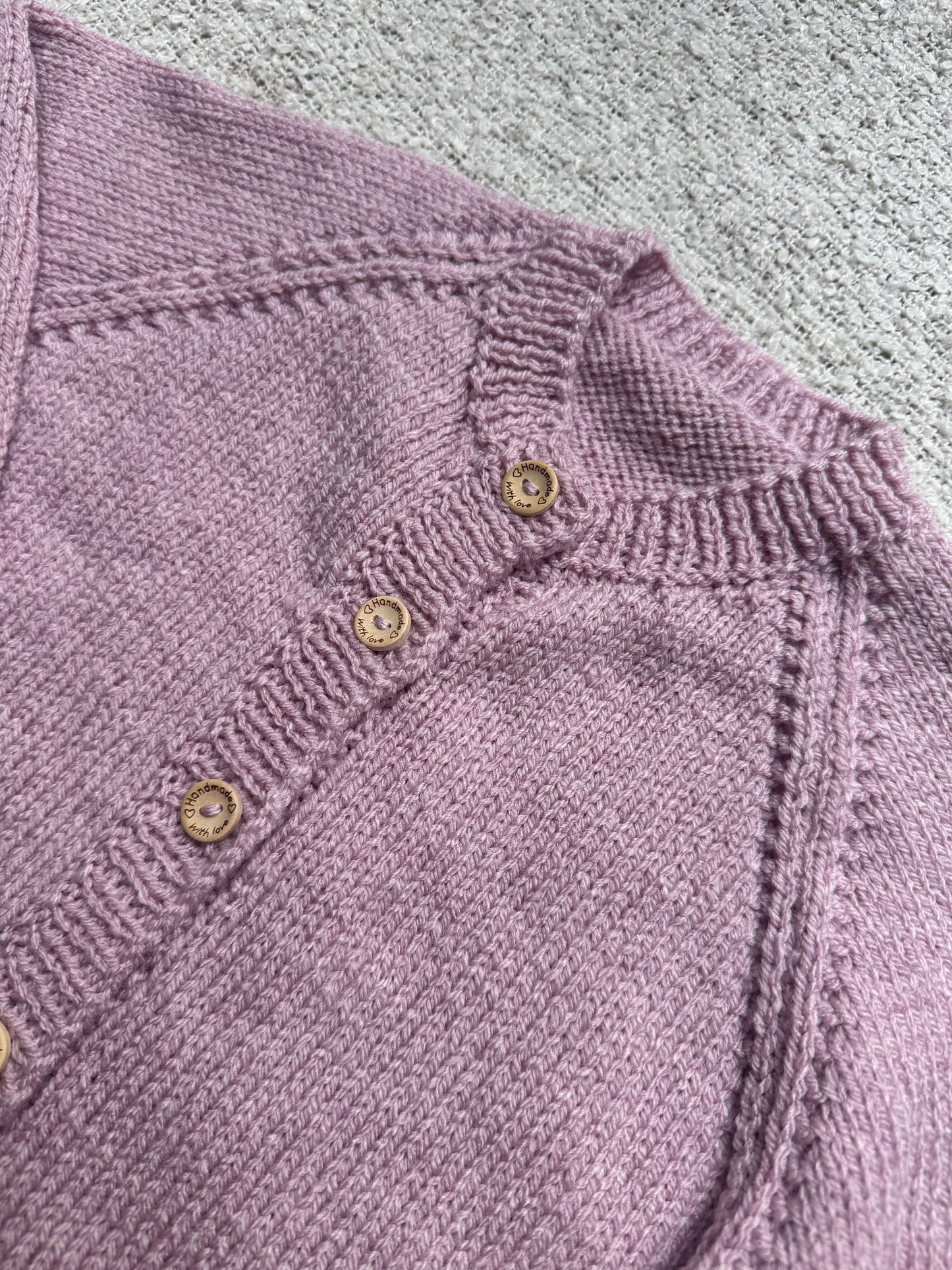 3-4 years mauve marle cardigan