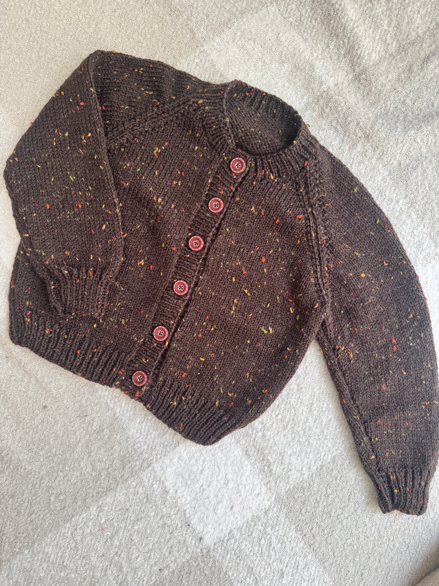 2-3 chocolate fleck cardigan