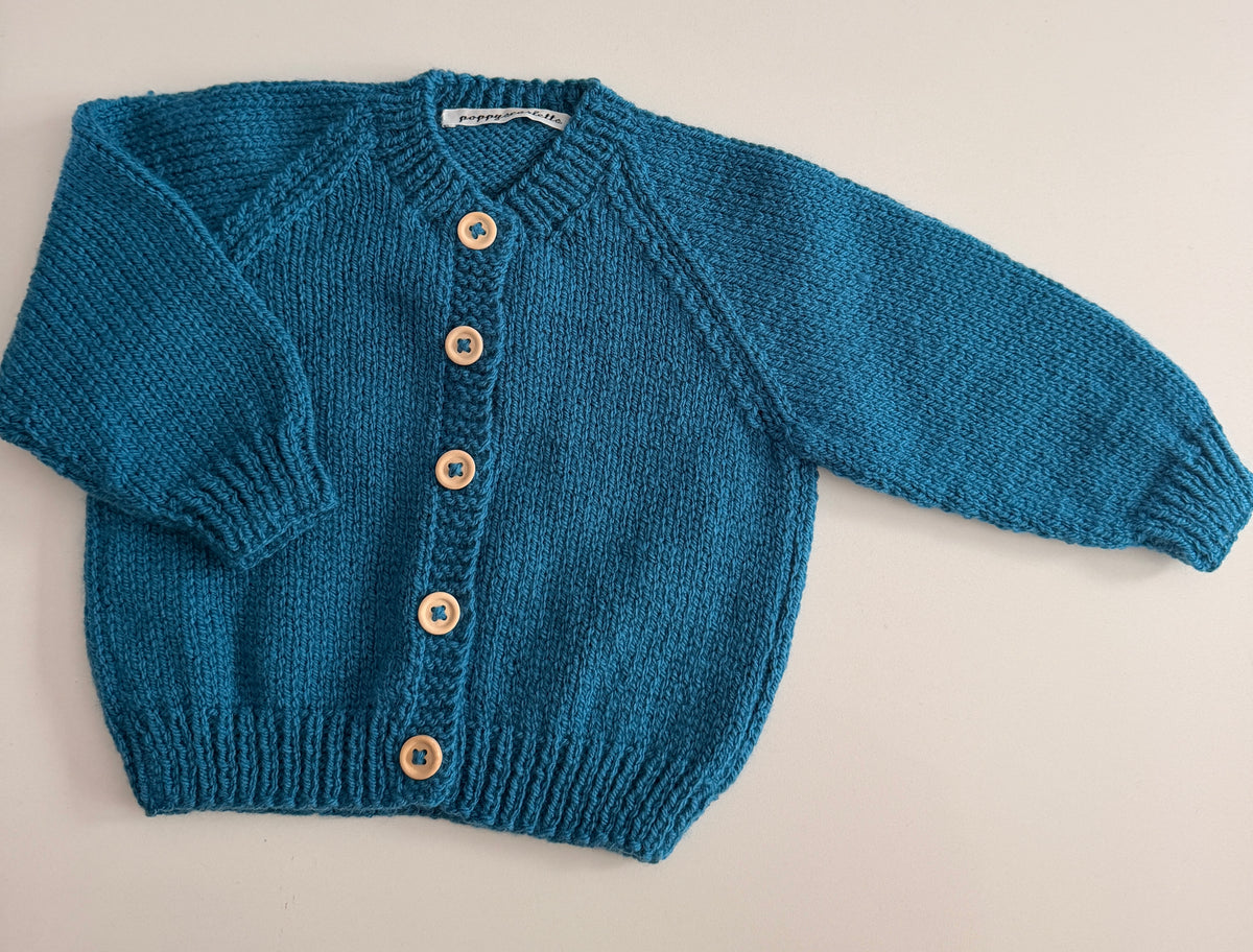 6-12 blue cardigan