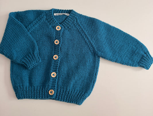 6-12 blue cardigan