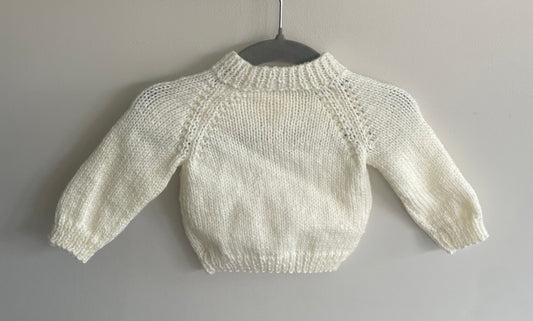 0-3months cream cardigan