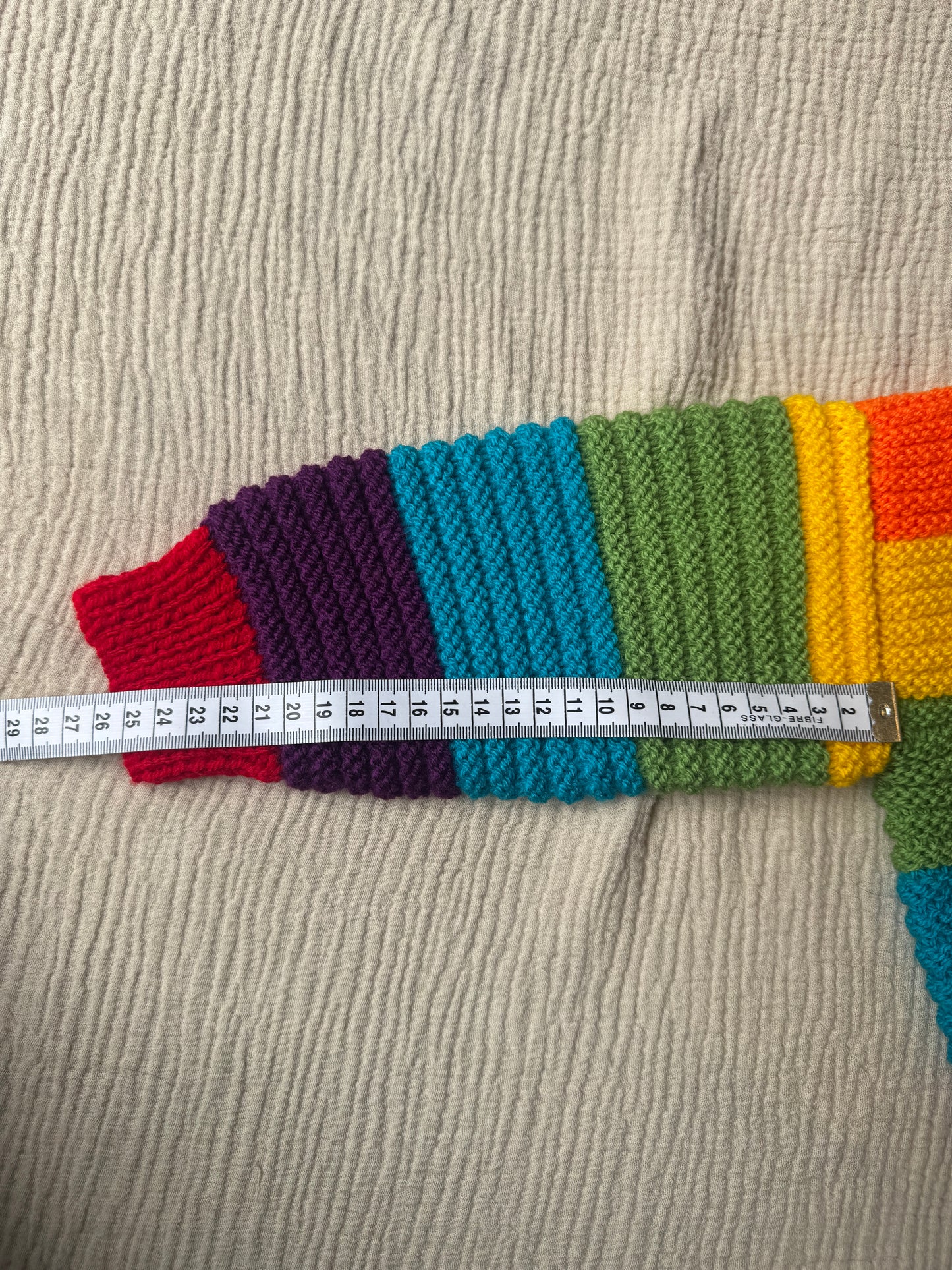 3-4 years slouchy rainbow cardigan