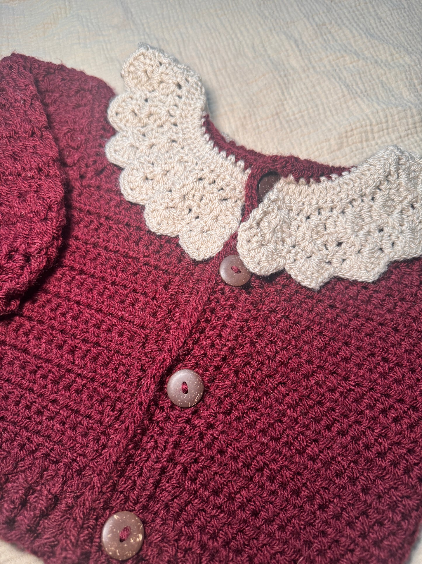 12-18m collar Cardigan