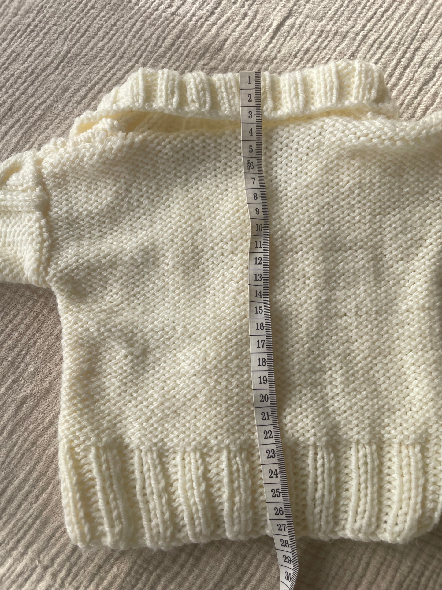3-6m warm cream cardigan
