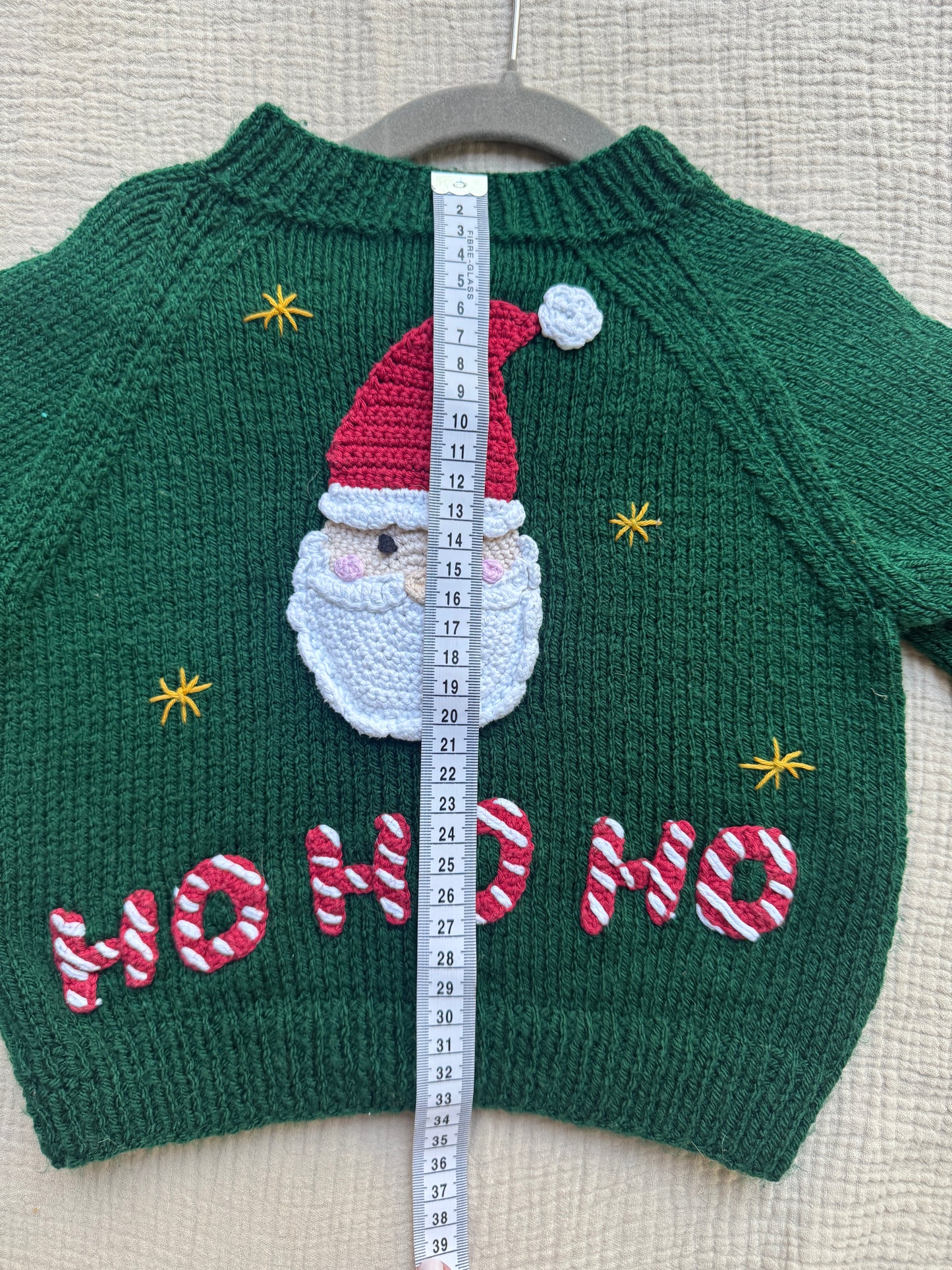 Preloved HO HO HO 1-2 years bottle green cardigan
