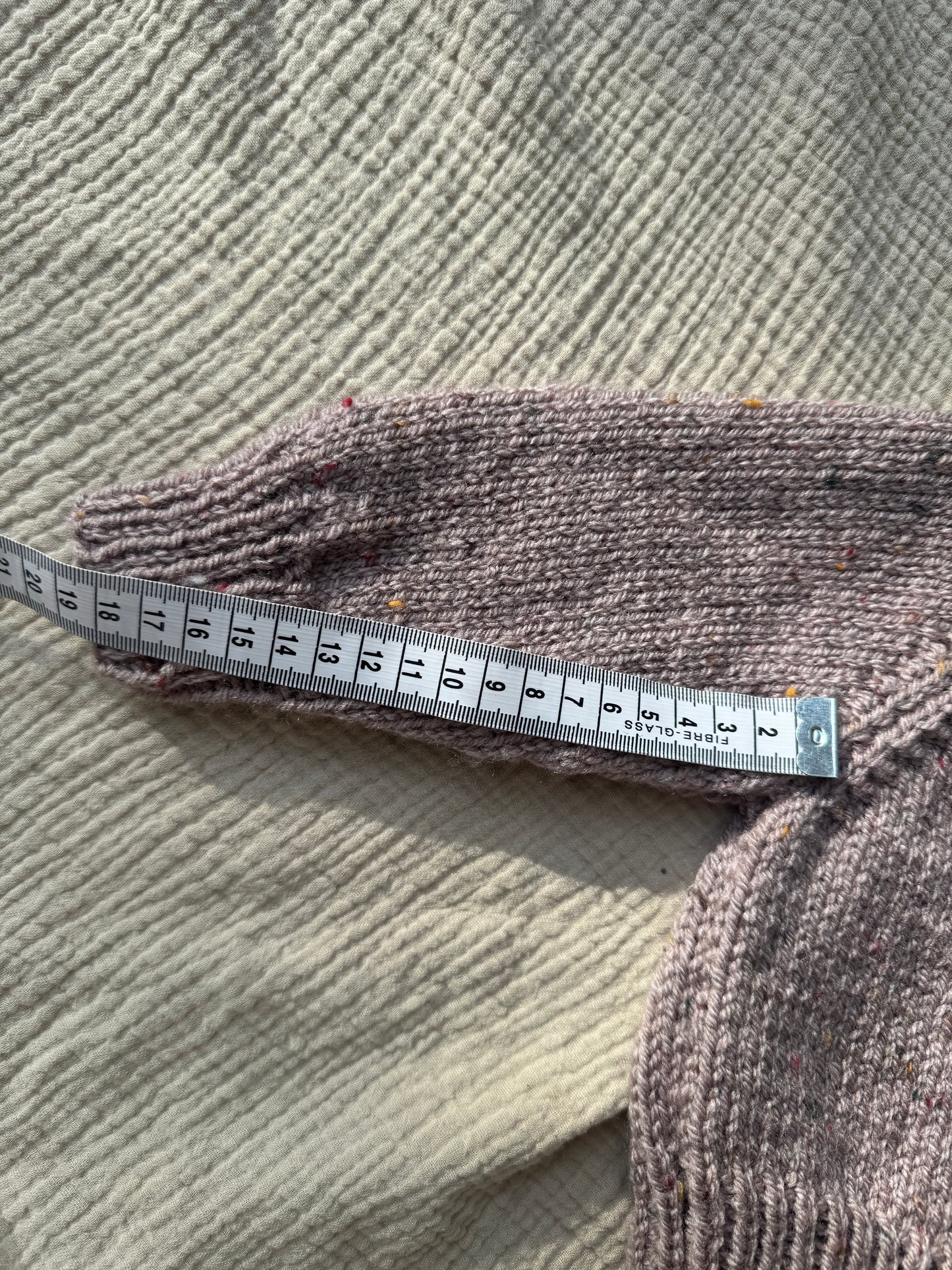 3-6m taupe fleck cardigan