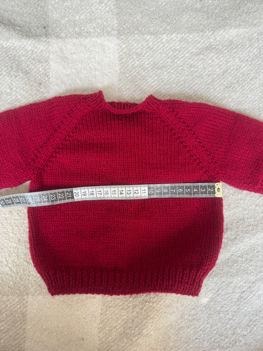 3-6m claret cardigan