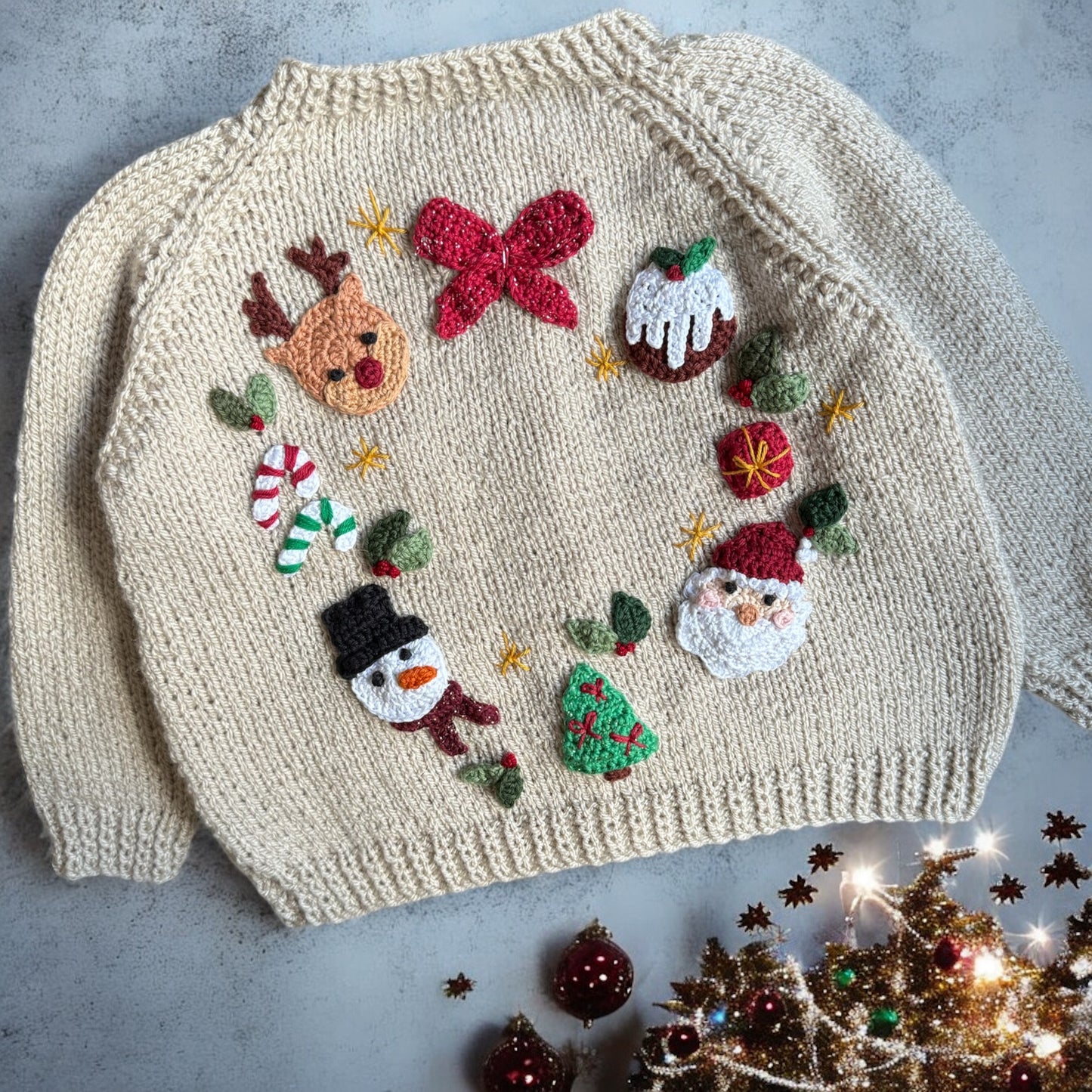 Custom crochet appliqué design deposit