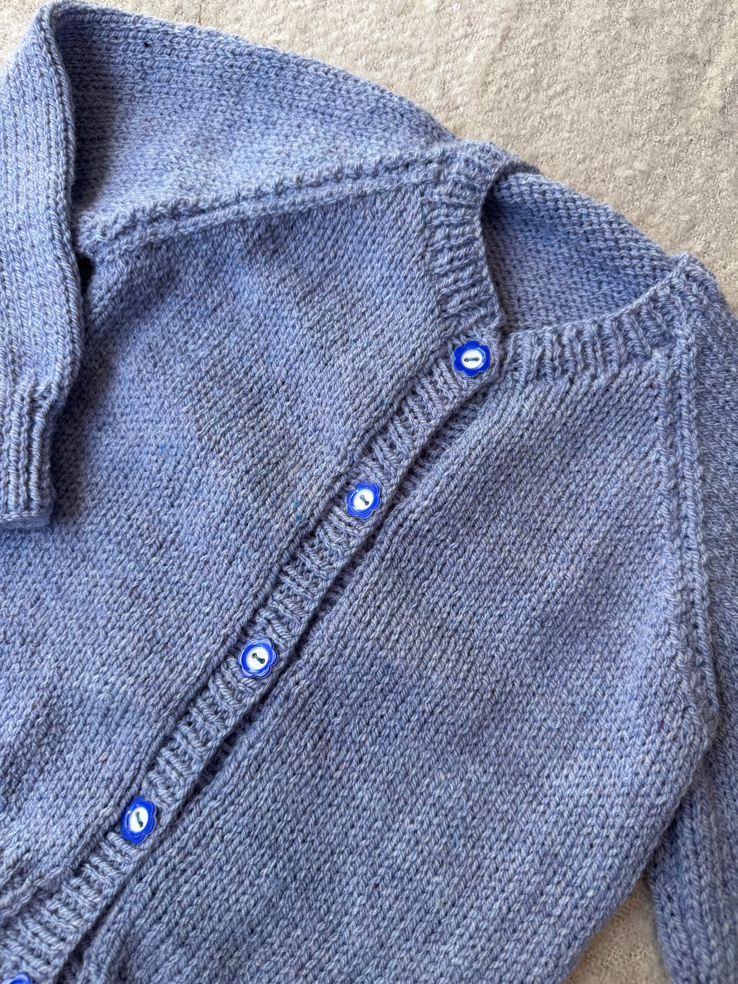 18-24m blue marle cardigan