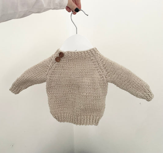 Newborn parchment jumper