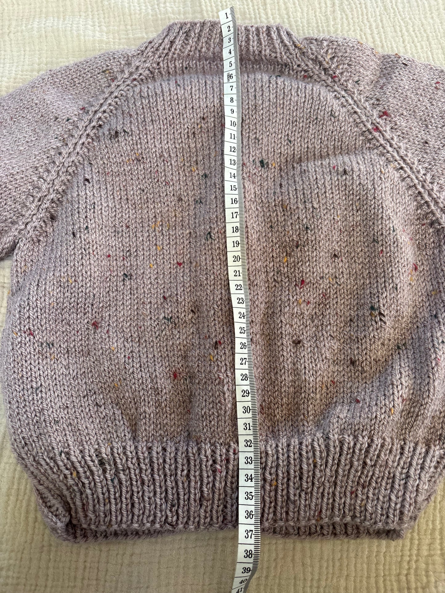 2-3 years heather cardigan with flecks