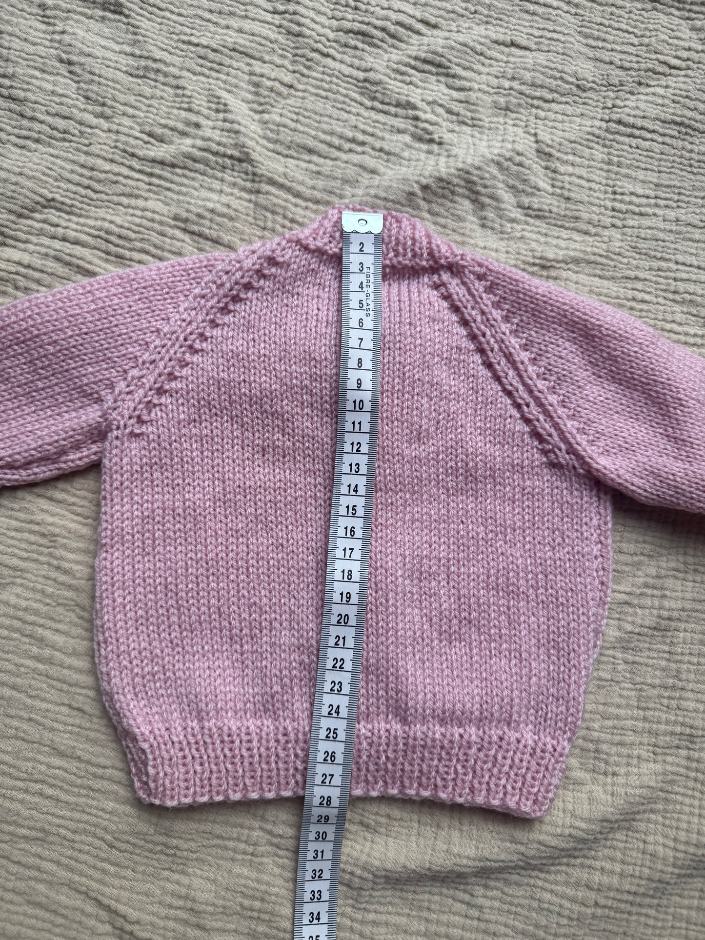 3-6m powder pink with liberty collar cardigan