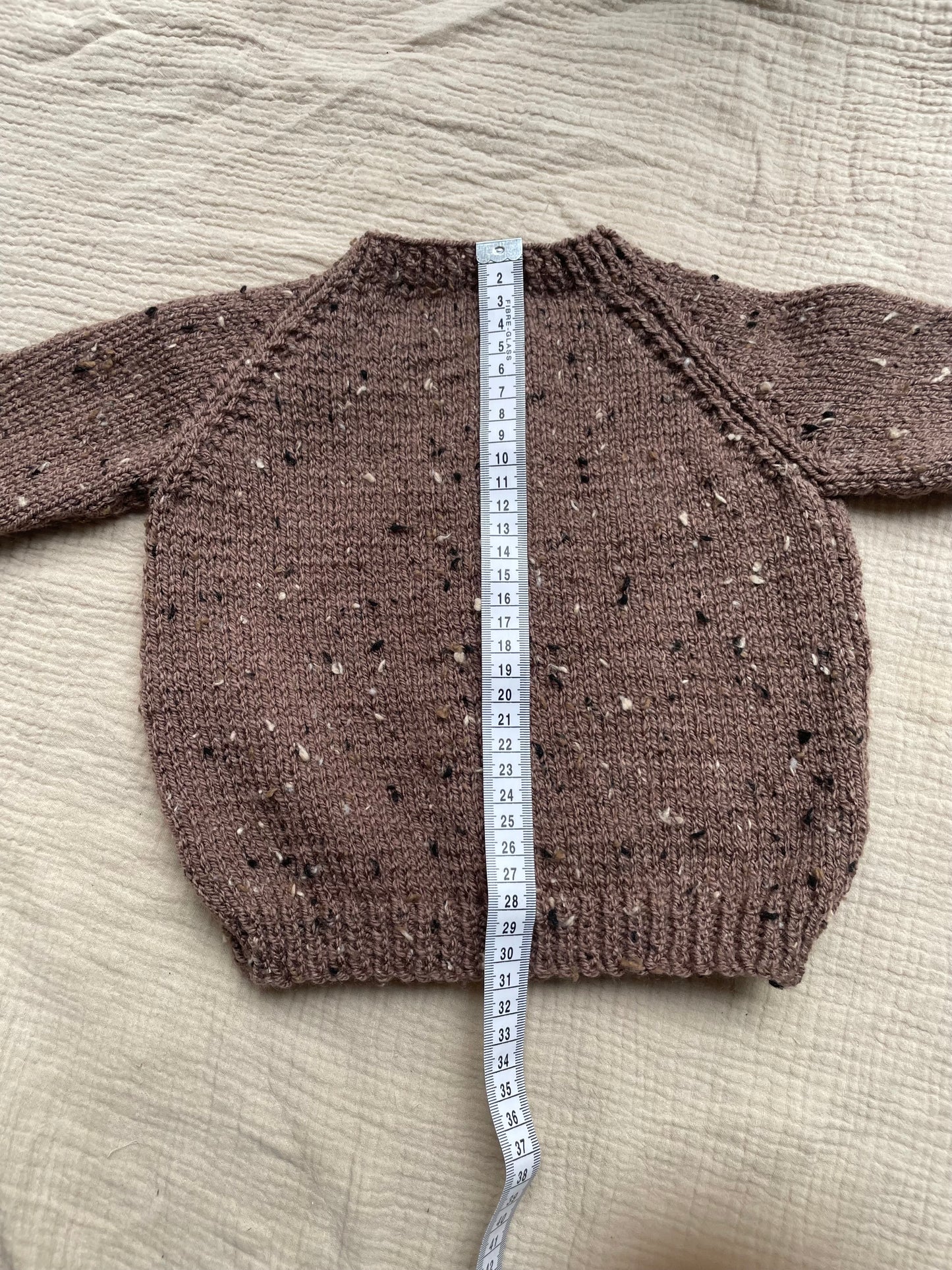 6-12m brown fleck cardigan