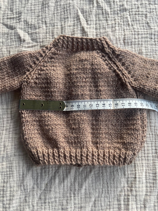 Newborn brown cardigan