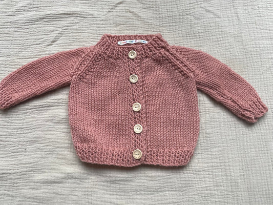 0-3m clay cardigan