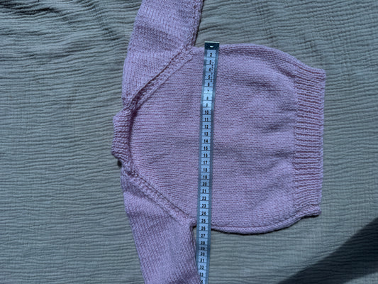 3-6m pale pink cardigan