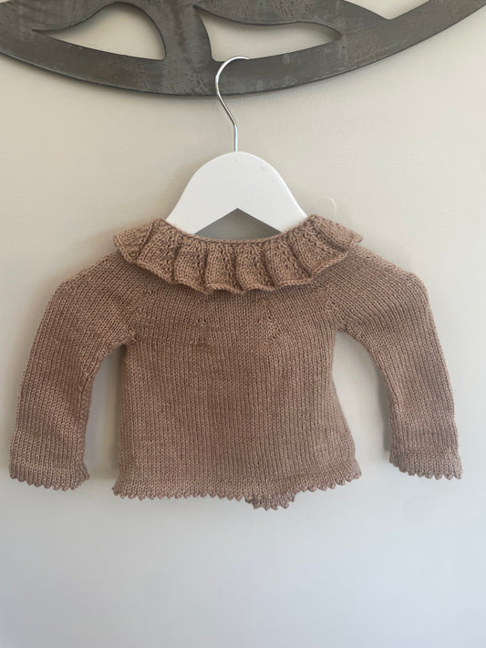 0-3 months light brown Cardigan